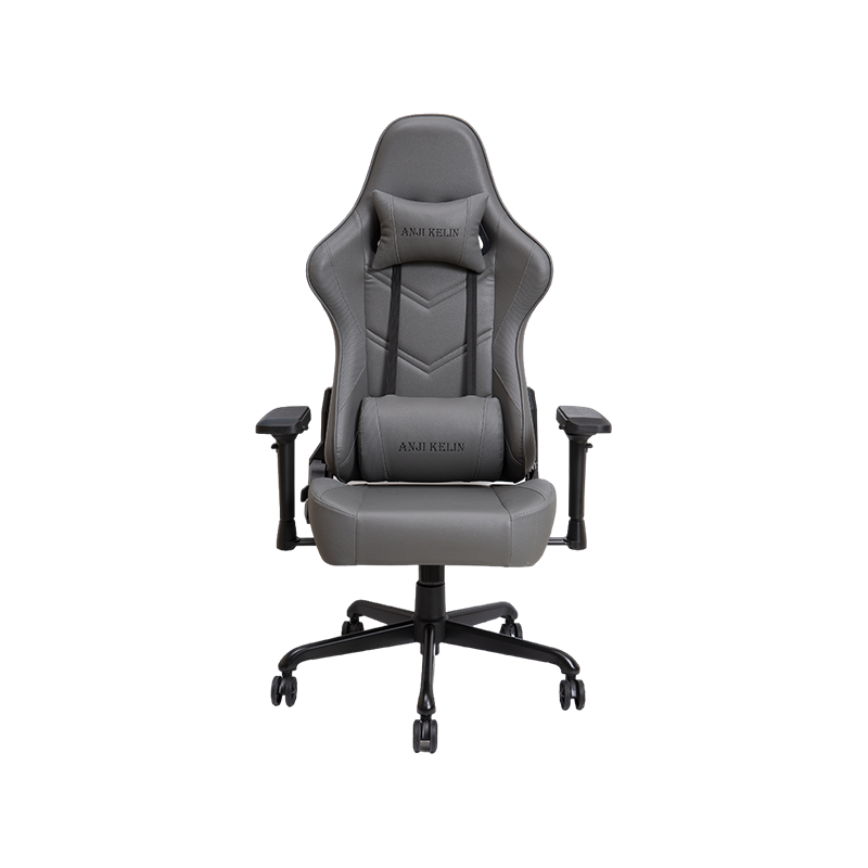 Chaise de jeu de luxe haut de gamme à accoudoirs réglables gris