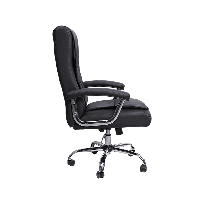 Chaise de bureau classique en cuir PU réglable multi-angles noir