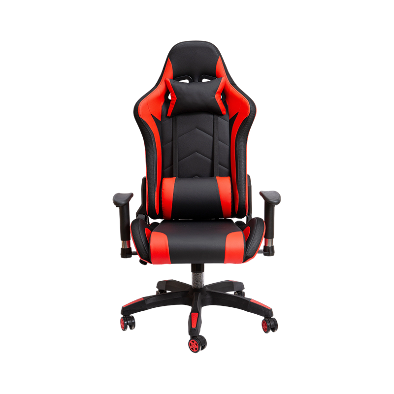 Chaise de jeu régulière durable flexible de combinaison de couleur noire et rouge